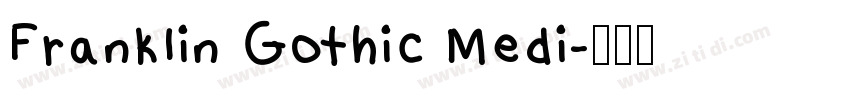 FrankIin Gothic Medi字体转换